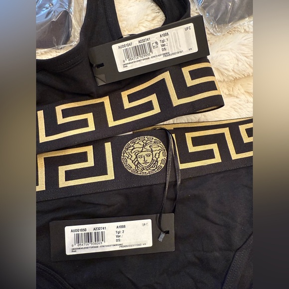Versace Black Bra with Gold Accents - Picture 3 of 4